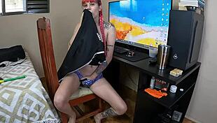 stepmom caught rubbing pussy leads to wild taboo anal creampie