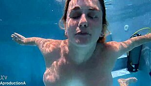 underwater pounding ends with golden shower facial on aussie slut