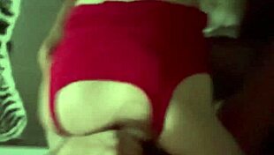 Step Sister Devours Big Cock Breakfast in Red Lingerie Then Swallows Cum Load!