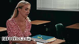 sexy blonde want your cock professor fucks classroom cowgirl deepthroat hairy pussy