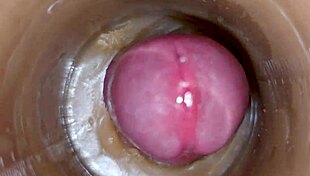 uhh i shoved this huge sperm load deep in my pussy toy asmr closeup creampie