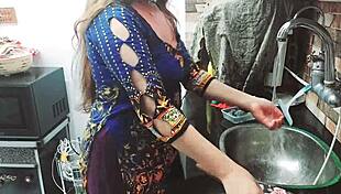 INDIAN VILLAGE MAID FUCKED HARD IN KITCHEN BY OWNER ALONE!