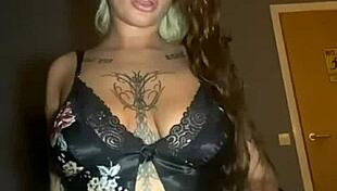 slutty goth slut fingers huge tits and ass after college classes