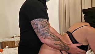 halloween night daddy creeps in bends me over bed fucks fat ass creampie homemade pov skirt up