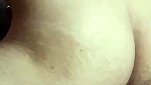 my sexy pierced nipple girl gives footjob leading to creampie closeup