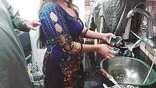 INDIAN VILLAGE MAID FUCKED HARD IN KITCHEN BY OWNER ALONE!