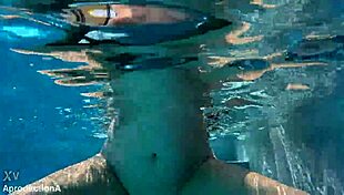 underwater pounding ends with golden shower facial on aussie slut