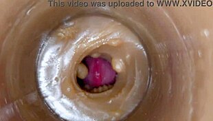uhh i shoved this huge sperm load deep in my pussy toy asmr closeup creampie
