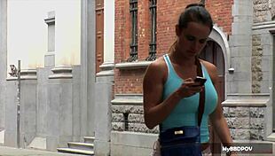 franceska jaimes begs for interracial anal creampie