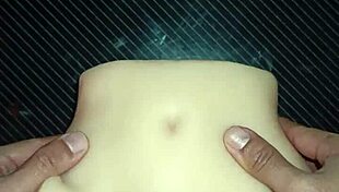 homemade anal gaping on desk with candy's tight asshole ripped clothes cum dripping