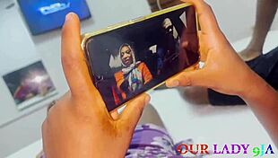 new neighbor surprises with hardcore phone charge fuck