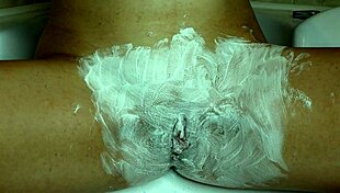 shaving this super hairy pussy up close... so juicy and smooth now 💦✨ closeup magic!