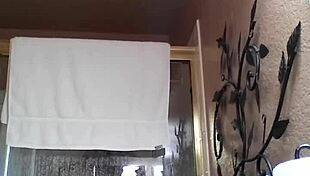 Steamy asian shower turns into solo masturbation tease