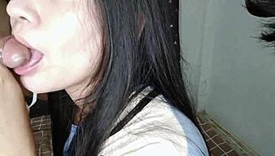 sexy homemade japanese babe deepthroats and rides cock cowgirl