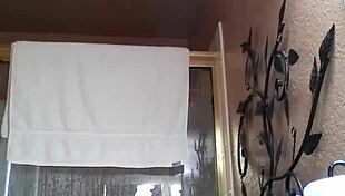 Steamy asian shower turns into solo masturbation tease