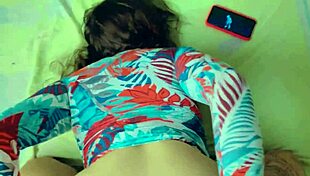 brunette gamer babe spreads pussy for boyfriend doggystyle orgasm mid free fire match