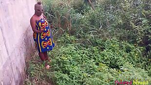 two big cocks pamper big ass wife backyard erotic threesome