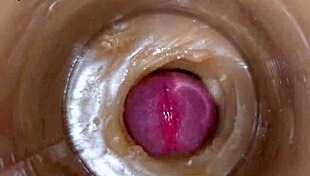 uhh i shoved this huge sperm load deep in my pussy toy asmr closeup creampie