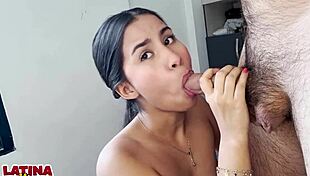 latina babe squirts wildly first anal casting perfect ass!