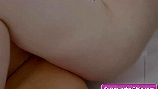 Busty lesbians Riley Nixon Skylar Snow scissor juicy pussies hard