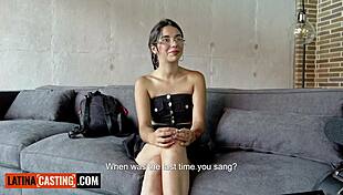 Petite Big Booty Latina Teen Pussy Stretched Wide by Monster Cock Audition