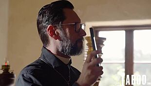 belle penelope kay confesses taboo desires to priest tommy pistol in church petite indian heat