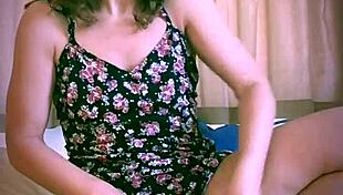 This tiny mature amateur gets her pussy workout stuffing yoni eggs deep inside her tight hole