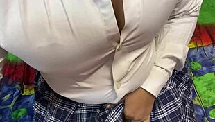 so this exotic indian bhabhi's getting fingered hard by her tailor master, squirting all over in that viral mms with hindi moans