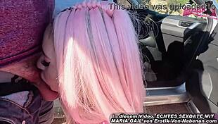 German Teen Hitchhiker Fucked Raw Outdoor No Condom POV