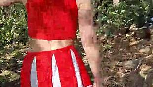 Hear those waves crash while i walk barefoot on seashore, forest upskirt tease??