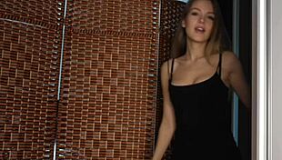 Skinny Virgin Girlfriend Rides My Cock Cowgirl In Homemade POV After Lingerie Tease