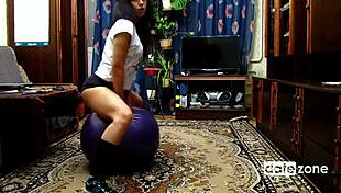 oh man i was workin out naked on this exercise ball and got so turned on...