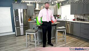 Brown-Skinned Stepsisters Spread Petite Pussies for Horny Aged Pops in FFM Interracial Fuck Fest