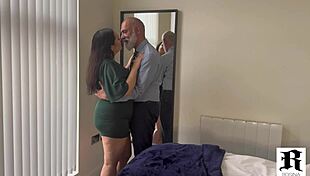 rosina's huge tits are bouncing wild while harry pounds her curvy tight cunt super rough!!