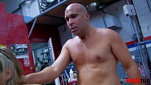 I crave watching two blonde sluts take brutal anal pounding in garage