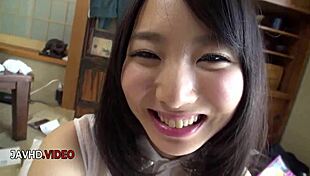 Naughty Japanese Ayumu Ishihara Swallows Massive Cock in Rough Feast