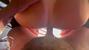 Athletic brunette wife gets fucked hard by muscular tattooed husband.