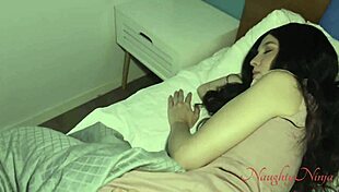 step-mom lets me crash in her bed from creepy noises 👻😏