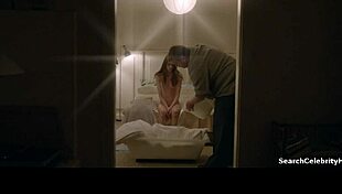 stacy martin bares small tits and gives handjob as nympho milf in film