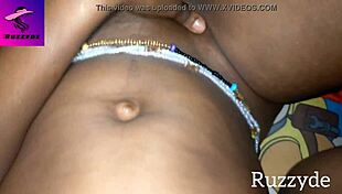 ruzzyde fingers creamy unwashed pussy in morning garage