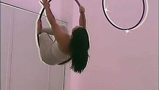 my pinay babe poles in heels and nails aerial hoops so sexy