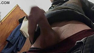 Rain falls outside as I masturbate happily in the bathroom.