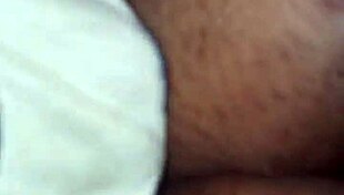 My fat ebony granny's big tits and wet pussy soak through panties craving hard cock now