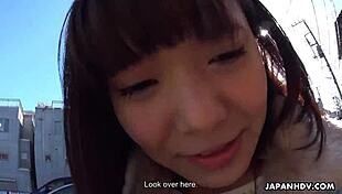 japanese brunette haruka miura fingers pussy while sex toy buzzes her to orgasm