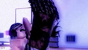 Pawg black thot ass cheeks spread wide by massive BBC stretching pussy to limits