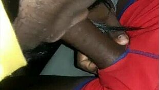 sloppy ebony deepthroat blowjob gags on throbbing cock cum