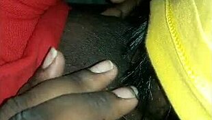 sloppy ebony deepthroat blowjob gags on throbbing cock cum