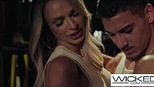 i spied on couple fucking then joined their big tits threesome