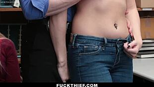 Teen 18+ Milf Thieves Fucked Hard In Security Room Fuckthief