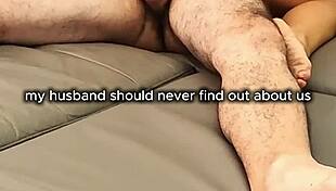 Mature Latina Housewife Rides Cowgirl Moaning Behind Husband's Back Cheating